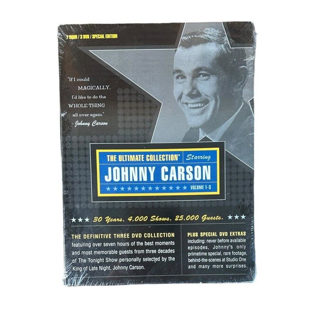 Johnny Carson:: The Ultimate Collection‎ (DVD, 2003 3- Disc Set) NEW Sealed
